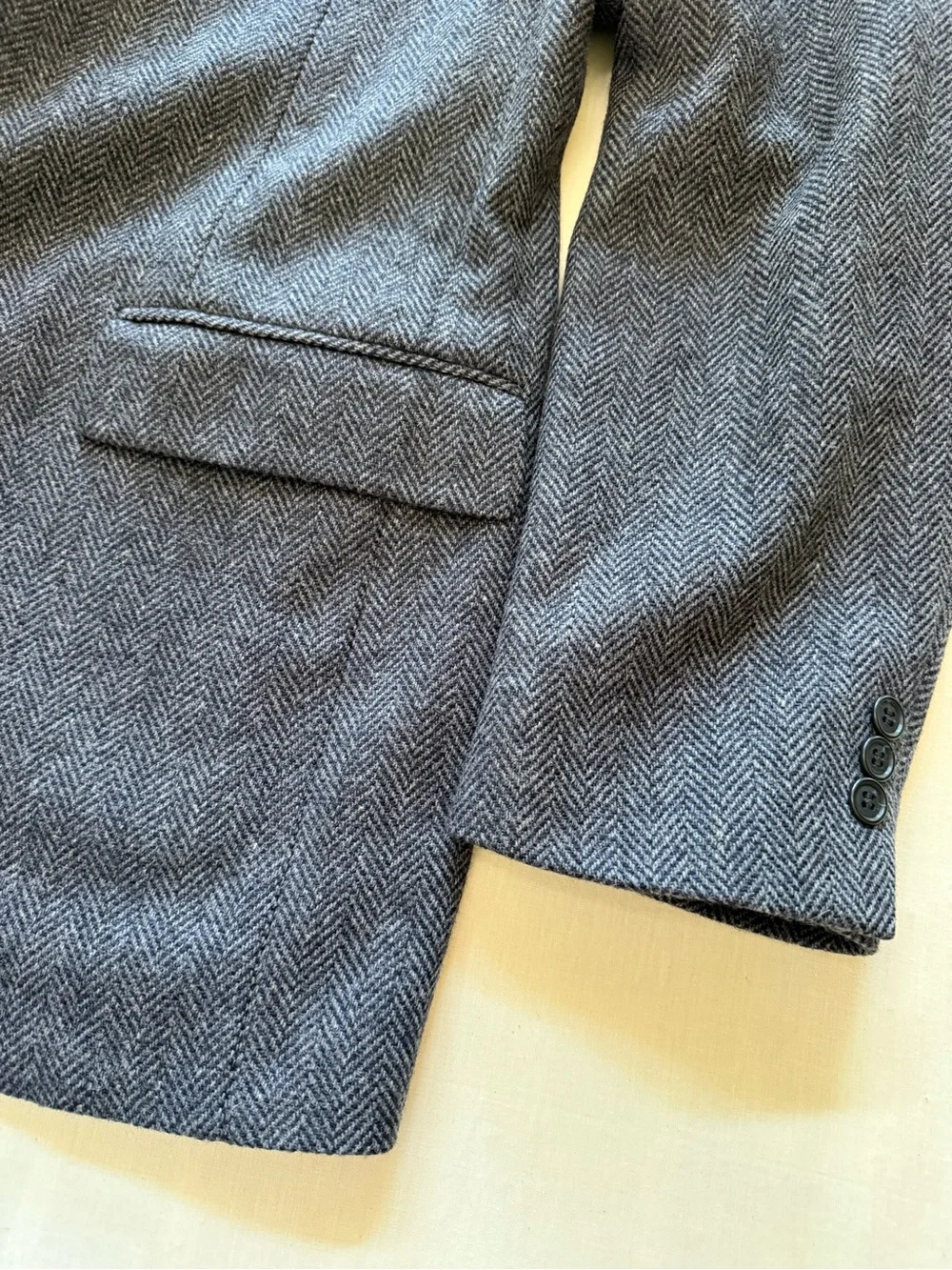 Towncraft Gray Herringbone Sport Coat